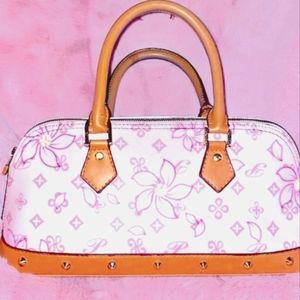 Cherry blossom mongram baguette bag 🍒🍒
